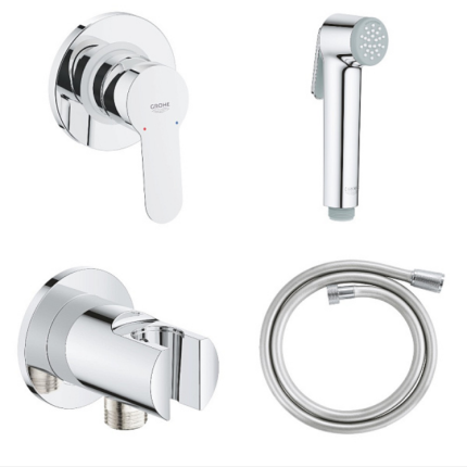 129188 *Гигиеналық душы бар жиынтық GROHE BauEdge, хром