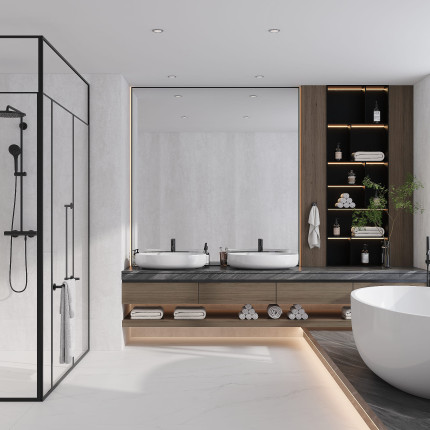 CARLTON WHITE 1000*3000*6 STRUCTURED