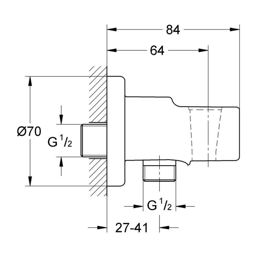 124434 *Набор с гигиеническим душем GROHE BauClassic, хром