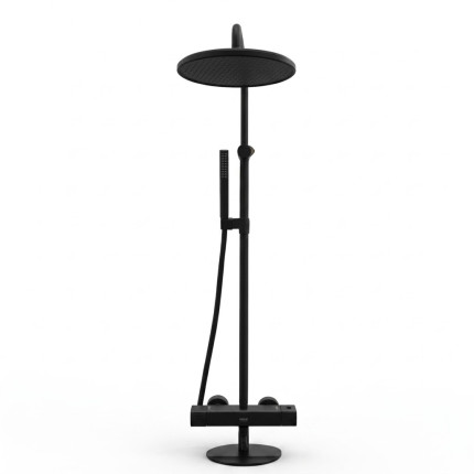 Душевая система с термостатом Minotti Alto Black