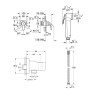 129185 *Гигиеналық душы бар жиынтық GROHE BauCurve, хром