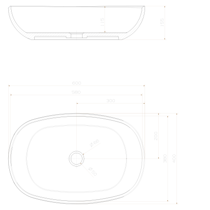 Раковина Minotti Colori Blue