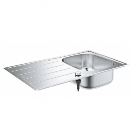 31552SD1 Мойка GROHE K200 45-S 86/50 1.0 с корзинчатым вентилем, нержавеющая сталь