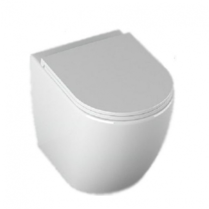 10SM10004SV Унитаз приставной Isvea Sentimenti Neo White без крышки