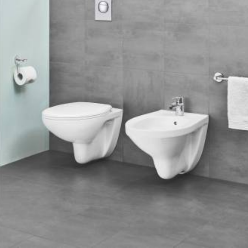 39433000 Биде подвесное GROHE Bau Ceramic, альпин - белый