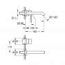 29192DL1 Внешняя часть смесителя для раковины GROHE Essence,на 2 отверстия, теплый закат матовый