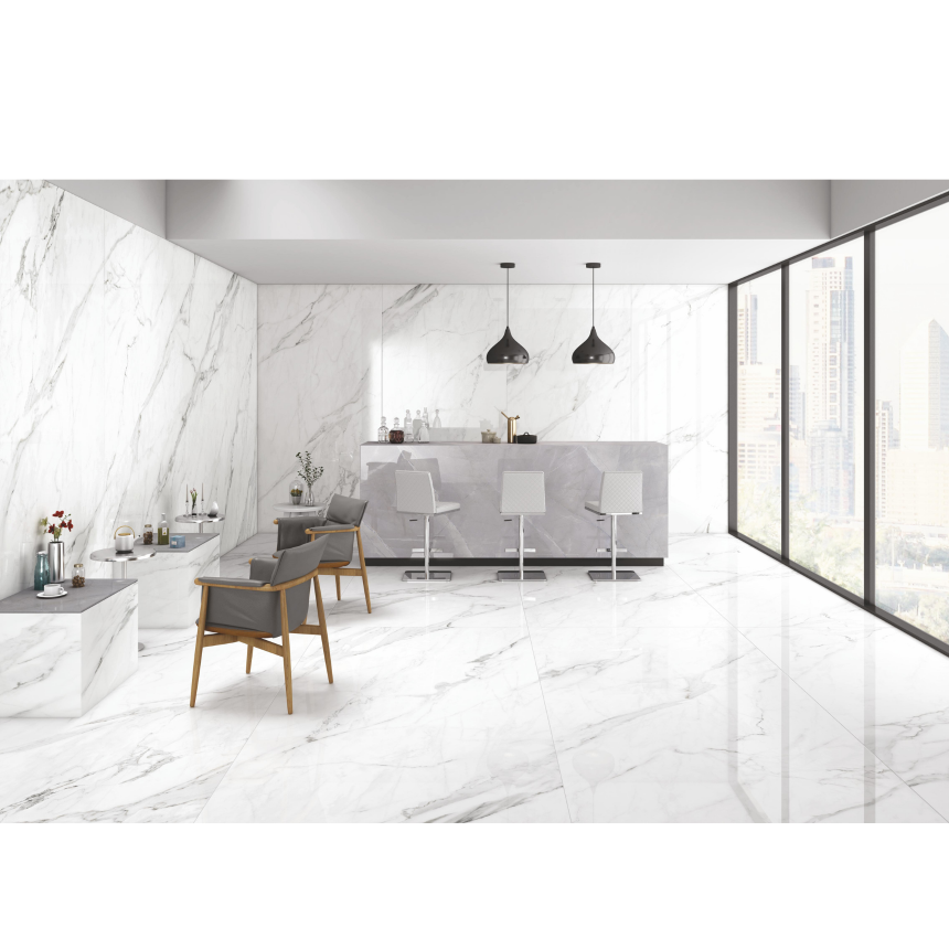 Керамогранит матовый STATUARIO REGALIA POSH / CALACATTA R. P. 1200*2780