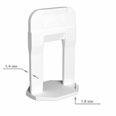 Cистема выравнивания плитки "TLS", Зажим 1,4 мм 100 шт