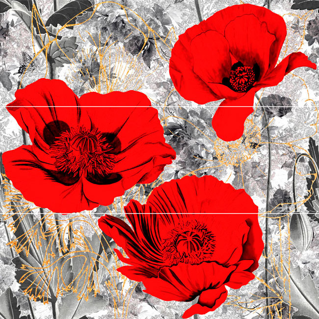 PWU11RUB1 из 3 плиток декор Rubi  600*600 РАСПРОДАЖА