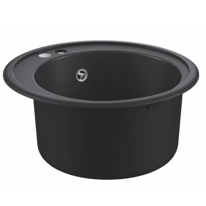 31656AP0 Мойка GROHE K200 с одной чашей, диаметр 510 мм, черный гранит