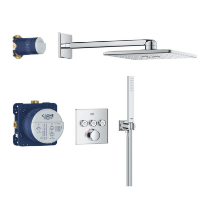 34873000 Набор для комплектации душа GROHE SmartControl CUBE 310, хром