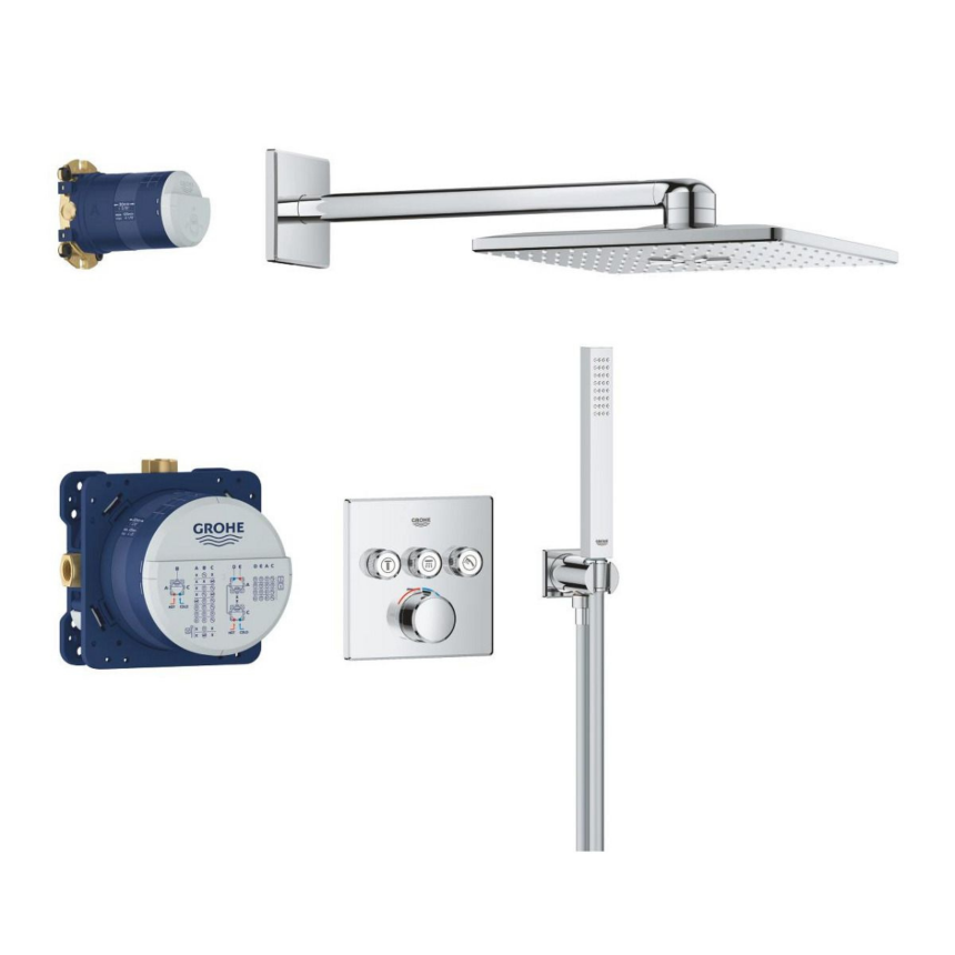 34873000 Набор для комплектации душа GROHE SmartControl CUBE 310, хром