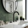 Смеситель для раковины на три отверстия Minotti Elegante Black