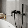Смеситель для душа LUSSO Eco Cube Black с душевым шлангом и лейкой в комплекте