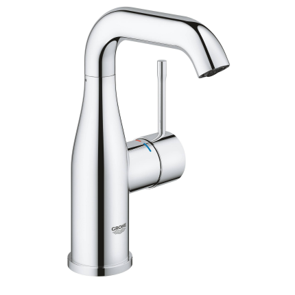 23798001 Смеситель для раковины GROHE Essence New с нажимным донным клапаном, M-size, хром
