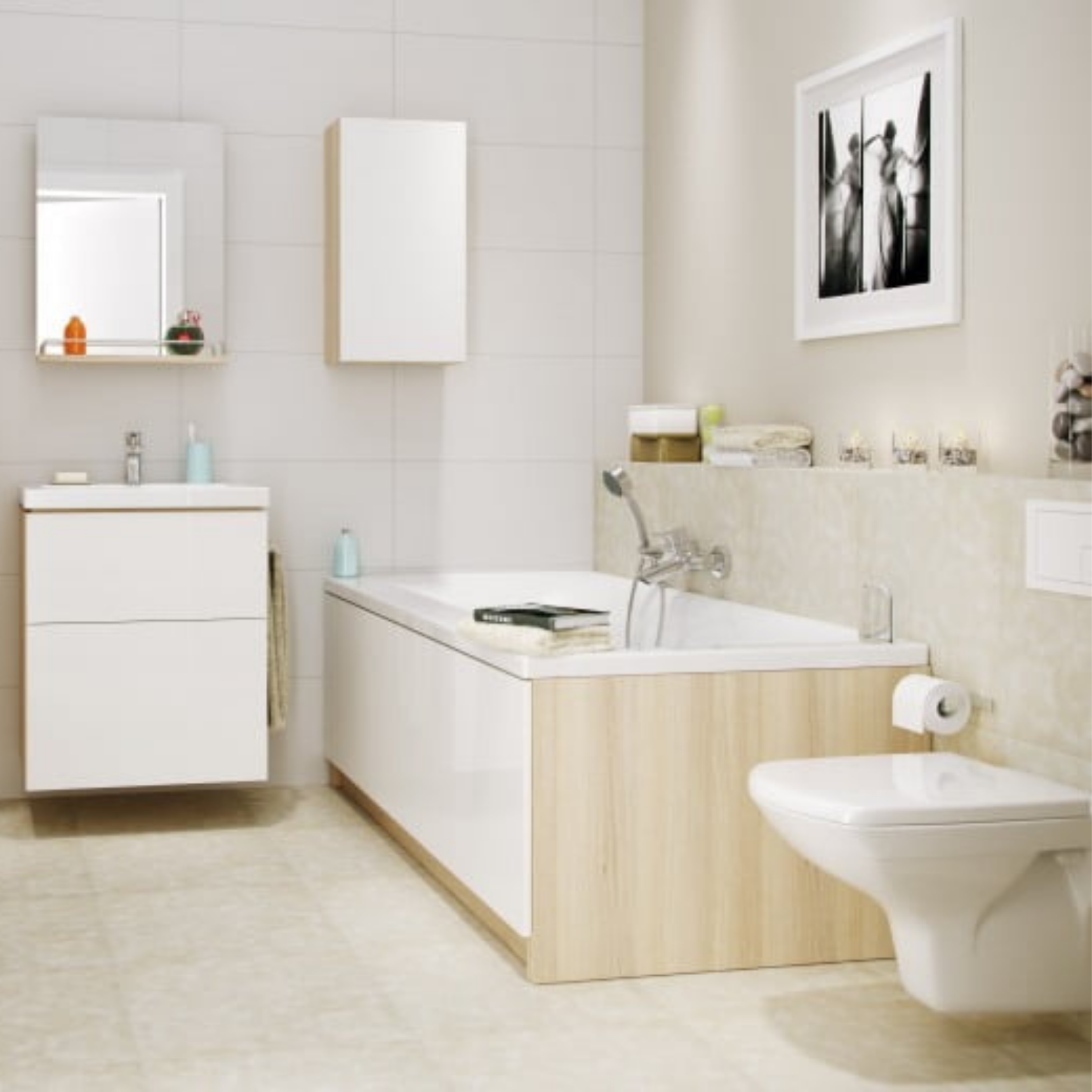 Ванна прямоуг.: SMART 170x80 правая купить в магазине Мир Керамики