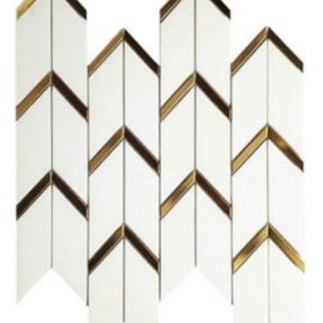 Каменная мозаика FSM2018 polish stone with metal 305*325