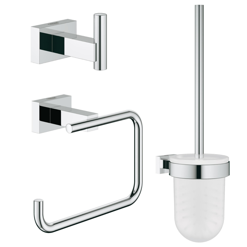 40757001 Набор аксессуаров GROHE Essentials Cube (3 предмета), хром