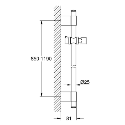 27136001 Душевая штанга GROHE Rainshower 1150 мм, хром