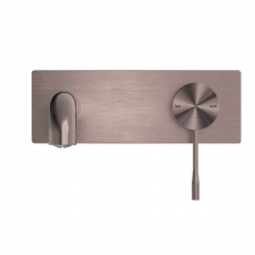 Смеситель скрытого монтажа для раковины на два отверстия Minotti Style brushed bronze