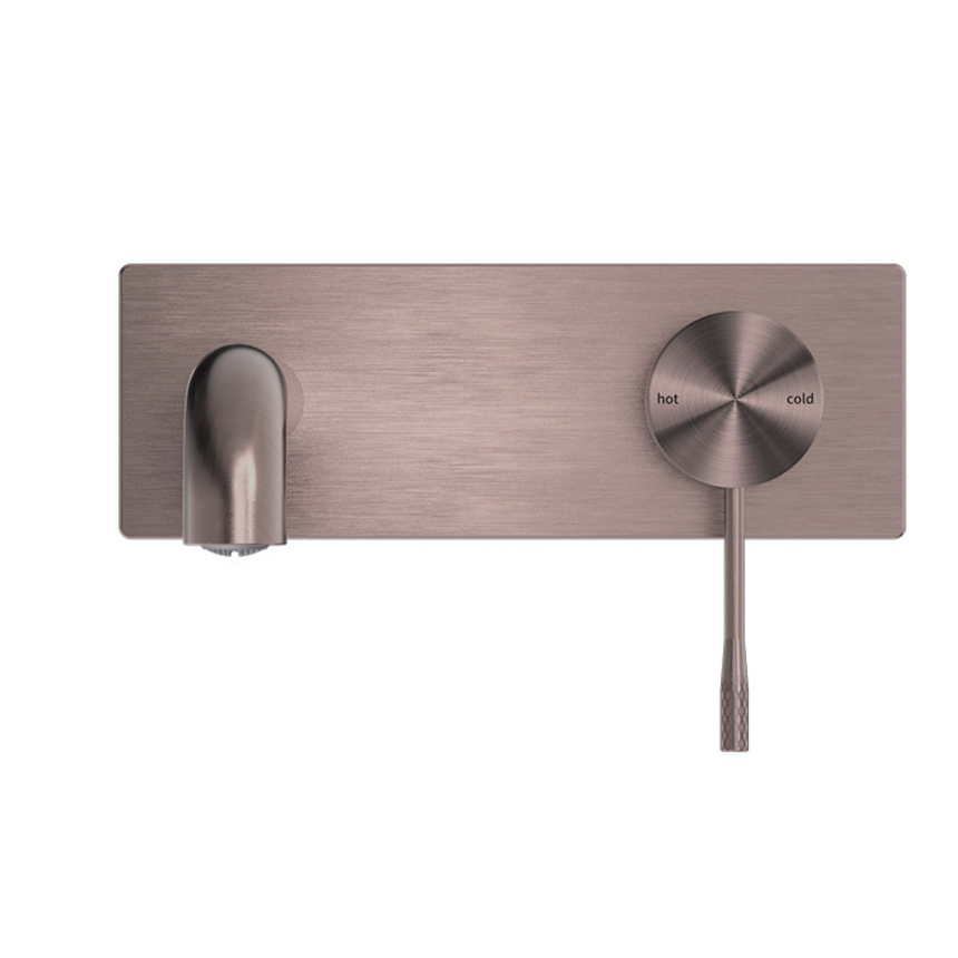 Смеситель скрытого монтажа для раковины на два отверстия Minotti Style brushed bronze