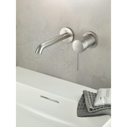 29192DC1 Внешняя часть смесителя для раковины GROHE Essence,на 2 отверстия, суперсталь