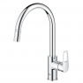 30543000 Смеситель для мойки GROHE BauLoop New с выдвижной лейкой, хром