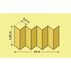 Подложка-Гармошка 1050*500*3 Оранжевая/10,5 м2/Подложка под ламинированные полы, паркетную доску