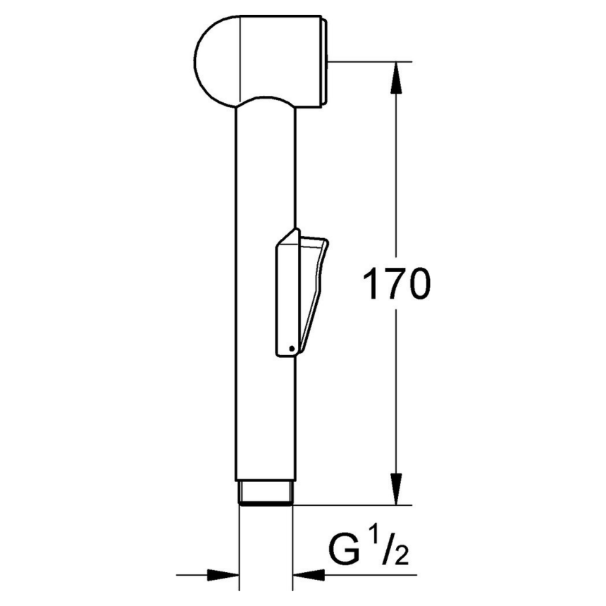 124434 *Набор с гигиеническим душем GROHE BauClassic, хром