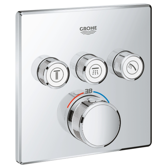34706000 *Набор для комплектации душа GROHE SmartControl CUBE 310, хром