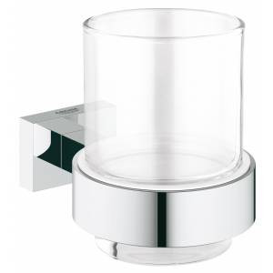 40755001 GROHE Essentials Cube Стеклянный стакан с держателем