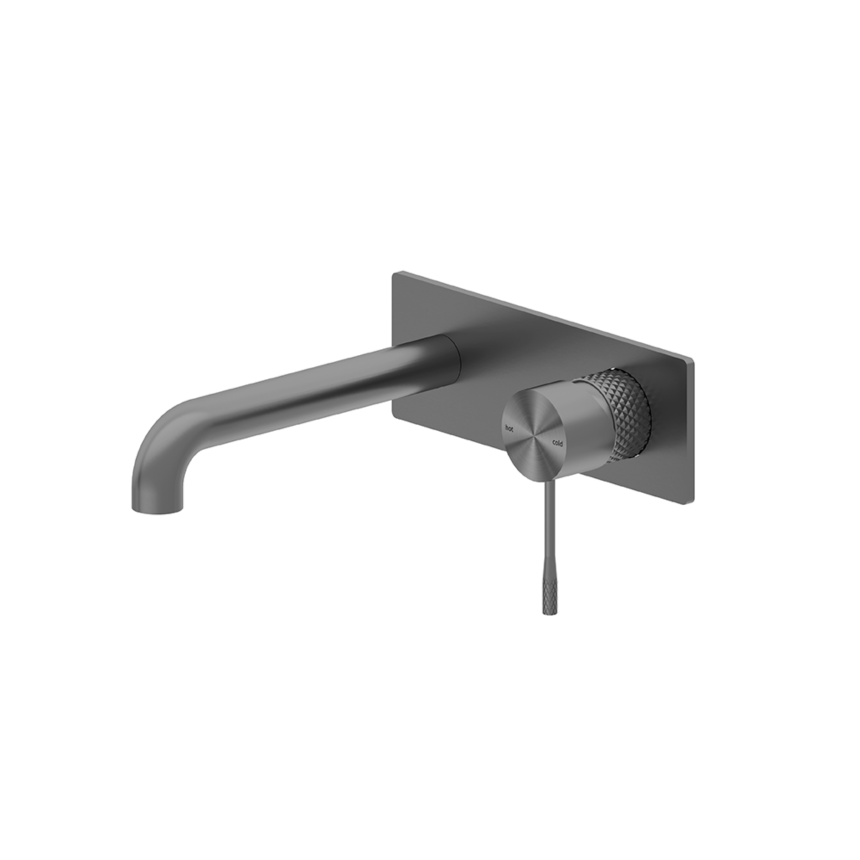 Смеситель скрытого монтажа для раковины на два отверстия Minotti Style gun metal