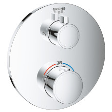 24076000 *Душқа арналған араластырғыштың сыртқы бөлігі GROHE Grohtherm, 2 позициялы, хром