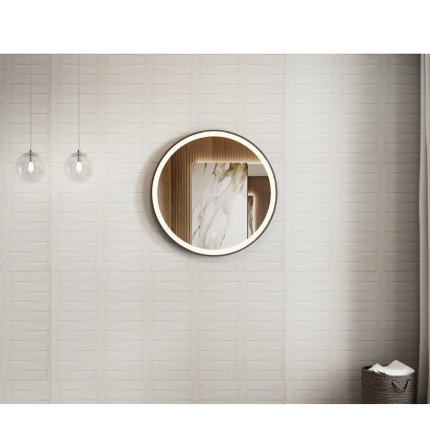 Зеркало Minotti Diamond Black DA800 с подсветкой