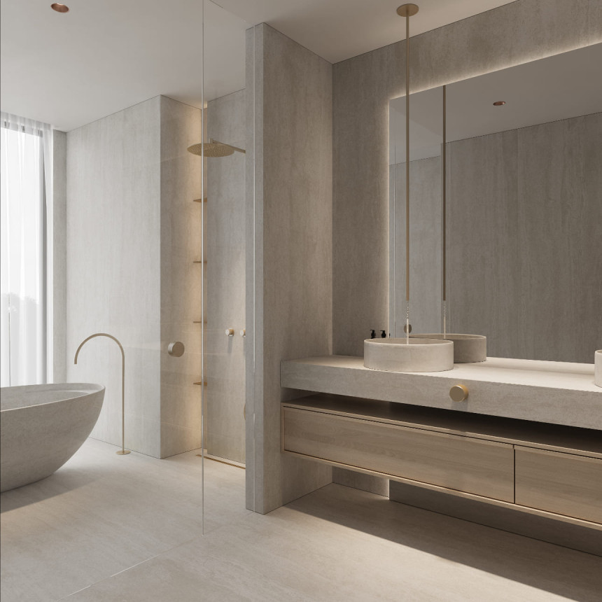 GREECE TRAVERTINO-WHITE 1000*3000*6 MATT