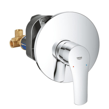 33556003 *Смеситель для душа скрытого монтажа GROHE Eurosmart, готовый комплект, хром