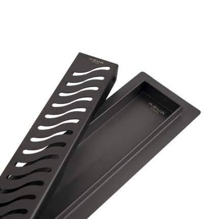 67102960 Душевой трап из нержавеющей стали SS304 боковой Asua armatur GRIT 600*70*67mm графит