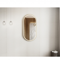 Зеркало Minotti Elegance Gold 600*1200 с подсветкой