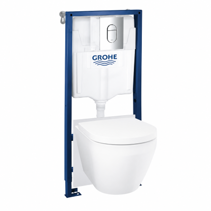 102514SH00 GROHE Solido SL,5-1,Инсталляция с подвесным унитазом Euro ceramic,панель Arena Cosmo