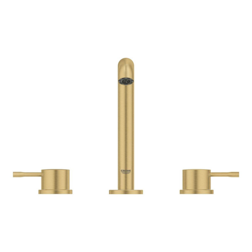 20296GN1 *Смеситель для раковины GROHE Essence на 3 отверстия с донным клапаном,холодный рассвет мат