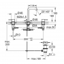 20296001 Смеситель для раковины GROHE Essence на 3 отверстия с донным клапаном, хром