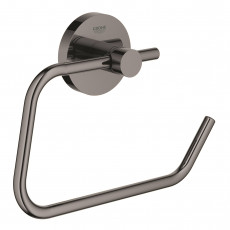 40689A01 Держатель для туалетной бумаги без крышки GROHE Essentials, тёмный графит глянец РАСПРОДАЖА