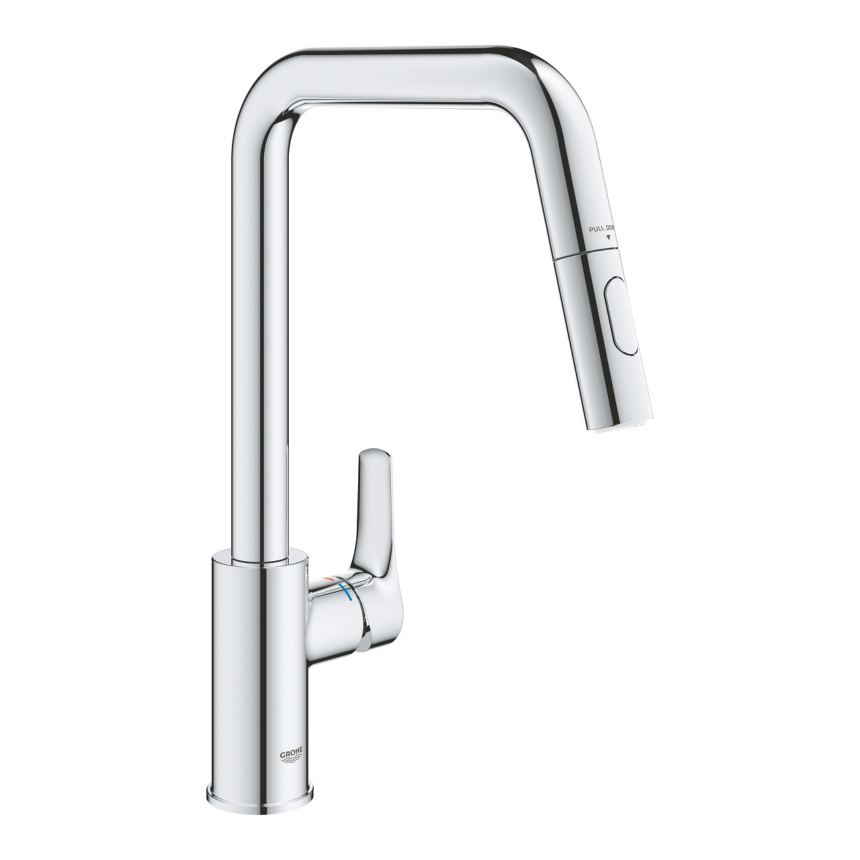 30619000 *Смеситель для мойки GROHE Eurosmart, U-образный излив, выдвижной, хром