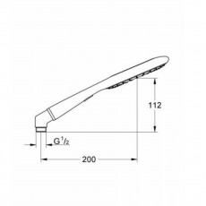 27447000 Ручной душ,2 вида струй, Rainshower Icon 150, розовый