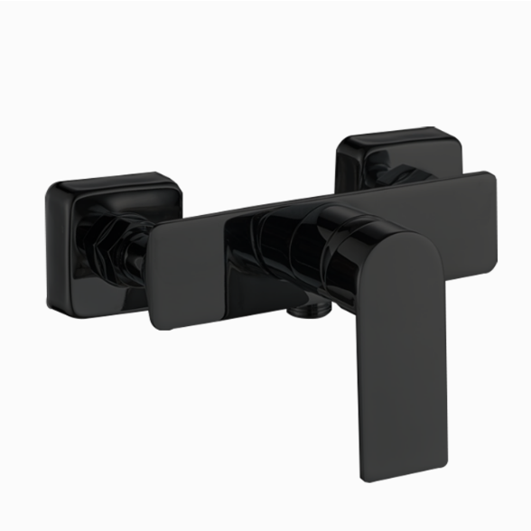 Смеситель для душа LUSSO Eco Cube Black с душевым шлангом и лейкой в комплекте