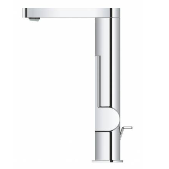 23851003 Смеситель для раковины GROHE Plus с донным клапаном, поворотный излив, L-Size, хром