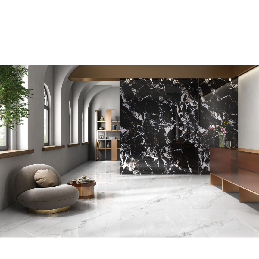 Керамогранит полированный BLACK ANTIQUE 1200*2780