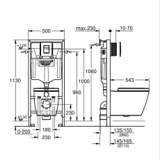 120184SH00 GROHE Rapid SL, 4-1, BauEdge Ceramic аспалы унитазы бар инсталляция, Skate Cosmo панелі