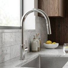 Смеситель для кухни с выдвижной лейкой Minotti Atrio chrome