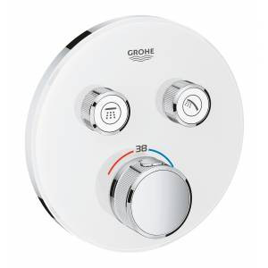 29151LS0 Внешняя часть термостатического смесителя на 2 выхода GROHE Grohtherm SmartControl, белая л